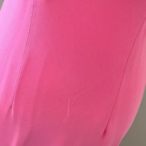 Cache bustier long prom homecoming dress gown bubblegum pink beaded sz. 6 - Picture 11 of 12